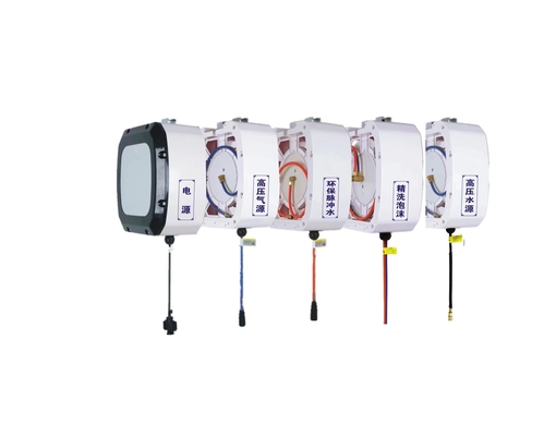-Design elegante Combinado bobina mangueira de ar bobina retrátil para lavagem de carros Combinação padrão
