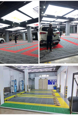 Chapa de piso de garagem de PVC interligado preto A solução definitiva para outras aplicações