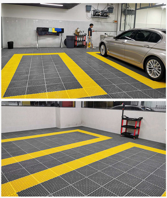 25 Anos de Serviço de Vida PVC garagem azulejos do chão na oficina de limpeza de detalhes de automóveis