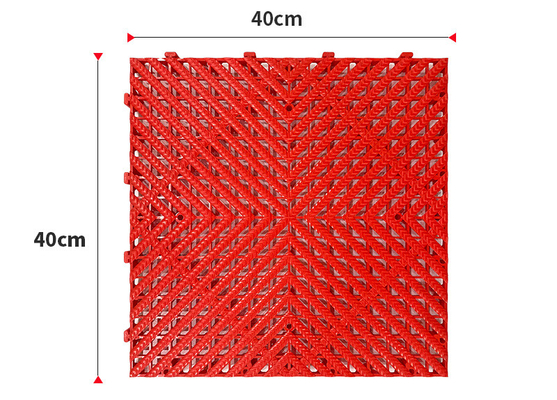 Grelha do chão da lavagem de automóveis PP 40*40*2cm Grid Board Floor Mat Grid Floor Multifunção