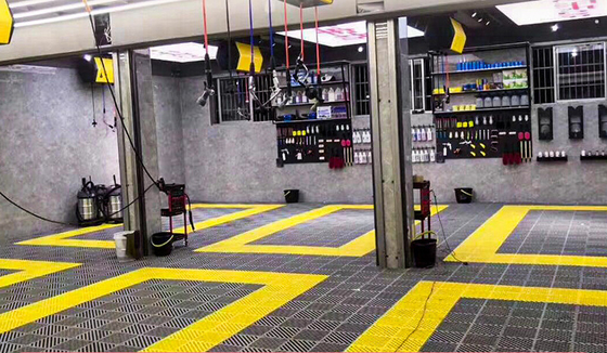 Grelha de piso de grelha de PP A escolha perfeita para azulejos de piso de garagem de carros de plástico de alta carga