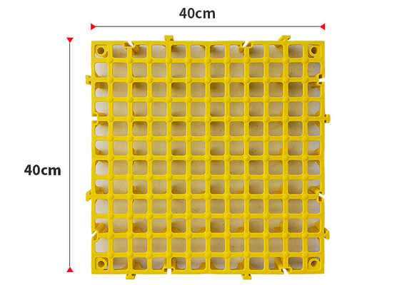 Grelha de espelhamento à prova d'água de lavagem de automóveis Grelha de plástico para piso de garagem em 40*40*4cm Tamanho