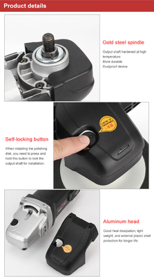 Buffer para polir pisos de automóveis elétricos com ferramentas de polir e de encerar de pads detalhados de 7 &quot;
