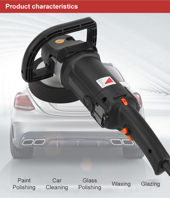 Disco de 150 mm, polidora de amortecimento de carro, de dupla ação, portátil, cinza, cor 50 Hz