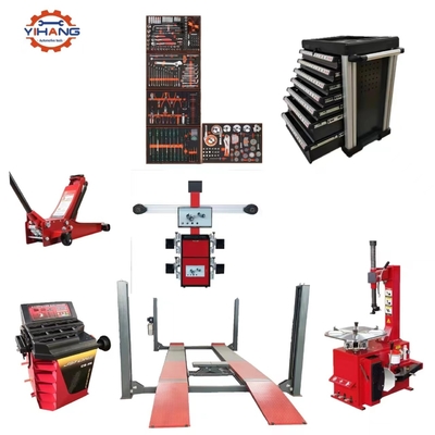 Potência do motor 0.75kw/1.1kw Full Set 3D Four Wheel Alignment Machine para oficina de reparação