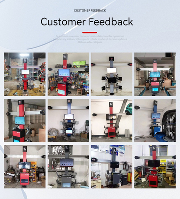 Potência do motor 0.75kw/1.1kw Full Set 3D Four Wheel Alignment Machine para oficina de reparação