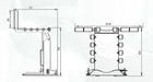 Max. Diâmetro da roda 1000mm Pneumático 80kgs Levante da roda para a máquina de equilíbrio da roda