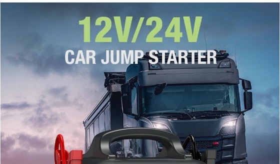 12V/24V Car Jump Starter com luz LED e saída de carregamento USB-C