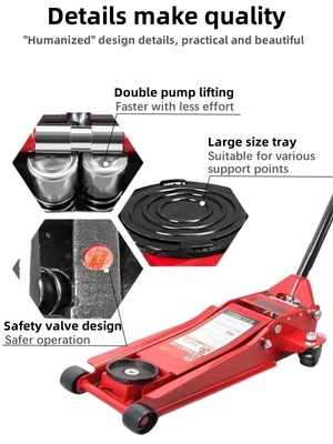 Reparação de pneus de automóveis 3 toneladas bomba dupla de baixo perfil Jack de piso hidráulico Alibaba PRO
