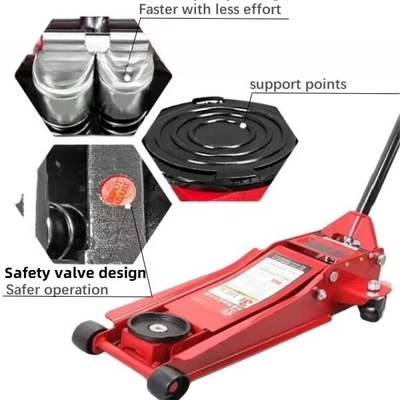 Caixa de cores de aço de piso hidráulico de baixo perfil 3 T personalizável OEM Suporte de Jack de carro