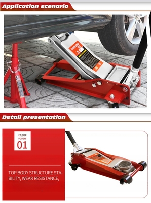 Reparação de pneus de automóveis Peso leve 3 toneladas Alumínio Pneumático Jack de piso de corrida para carros