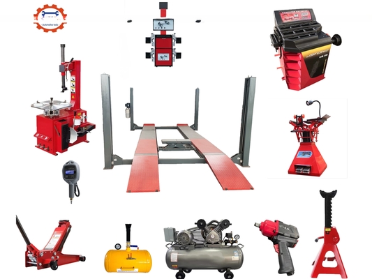 Pedido do cliente 4 Post Car Lift Wheel Alignment Machine Mudança de pneus Balanceador de rodas
