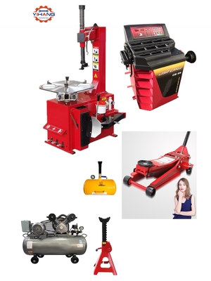 Conveniente Garagem Loja de pneus Pacote Compressor de ar Trocador de pneus Balanceador de rodas Combo