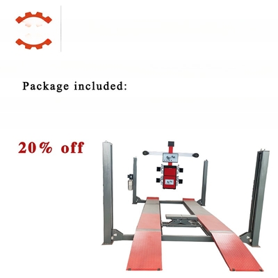 Max. Diâmetro da roda 1000 mm Completo 4 Post Car Lift para equipamentos de alinhamento de rodas usados
