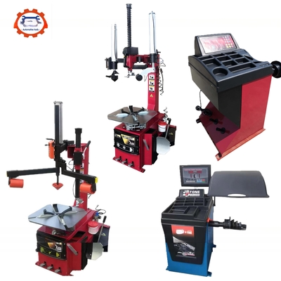 Combo de equilíbrio de rodas de dois postes para oficina de equipamentos e ferramentas de loja de pneus