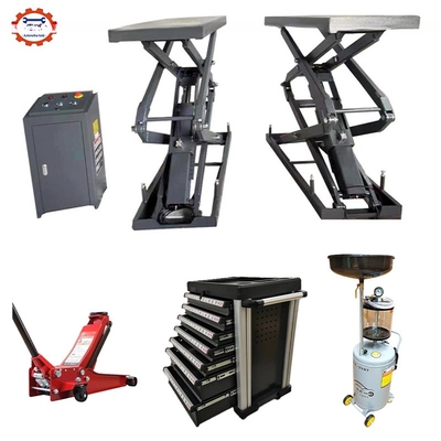 110mm MIN Altura 4.0t Capacidade pesada Twin Scissor Car Lifter para manutenção de automóveis