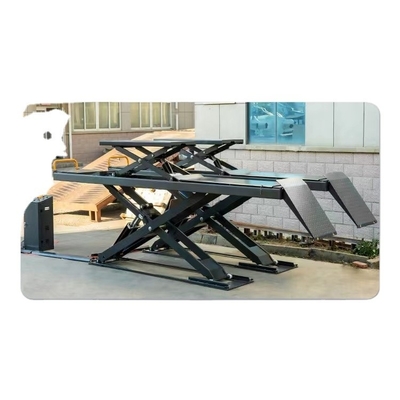 SCISSOR Leader L68S Elevador hidráulico de duplo cilindro para eficiência do elevador de carro no solo