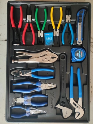 Prata 7 Caixa de Ferramentas Trolley e 5 camada com 323 Pcs CRV durável ferramentas conjuntos de aço Garagem de armazenamento Roller Cabinet