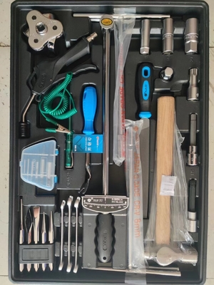 Prata 7 Caixa de Ferramentas Trolley e 5 camada com 323 Pcs CRV durável ferramentas conjuntos de aço Garagem de armazenamento Roller Cabinet