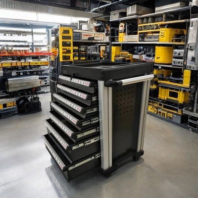 Suporte personalizado OEM Metal Garage Tool Cabinet com oficina ferramentas de mão carrinho