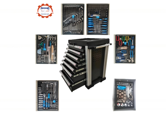 Suporte personalizado OEM Metal Garage Tool Cabinet com oficina ferramentas de mão carrinho