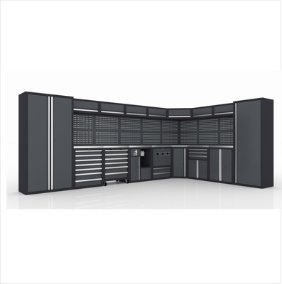 Ferramentas de loja de garagem Bancos de trabalho metálicos para caixa de ferramentas pesadas e espaço de trabalho industrial