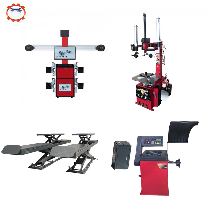 Diâmetro máximo da roda 1000mm 3D Wheel Aligner Scissors Car Lift Elevator Tire Changer