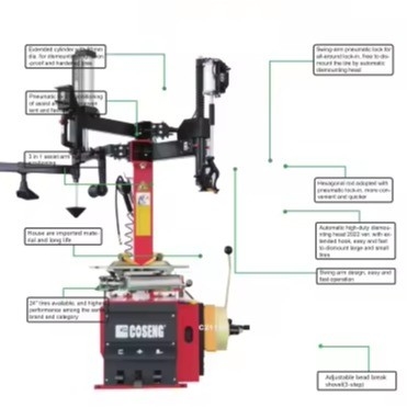10&quot;-22&quot; Clamping Exterior Reparação de Pneus de Automóveis e Troca de Pneus Combo para Profissional