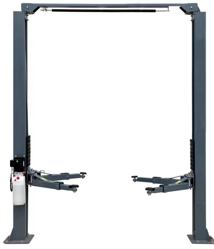 Placa de base Elevador hidráulico de cilindro duplo de dois postes Elevador de carro com liberação manual e CE