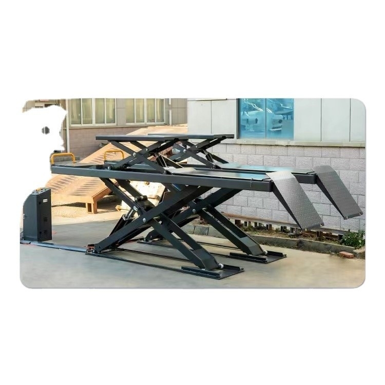 SCISSOR Leader L68S Elevador hidráulico de duplo cilindro para eficiência do elevador de carro no solo
