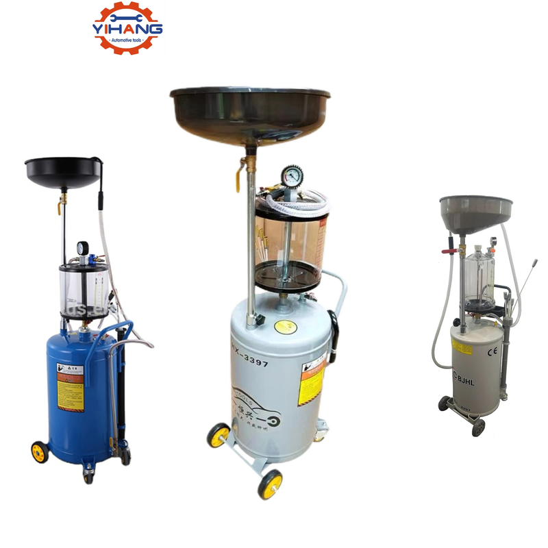 Extractor de óleo de automóvel Ferramenta de troca de óleo vermelho Esvaziador de óleo residual para extração de óleo de motor de 80L