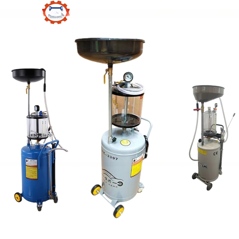 Extractor de óleo de resíduos pneumático portátil de 80L para manutenção de motores de automóveis