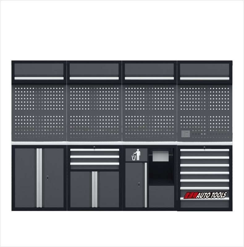 Ferramentas de loja de garagem Bancos de trabalho metálicos para caixa de ferramentas pesadas e espaço de trabalho industrial