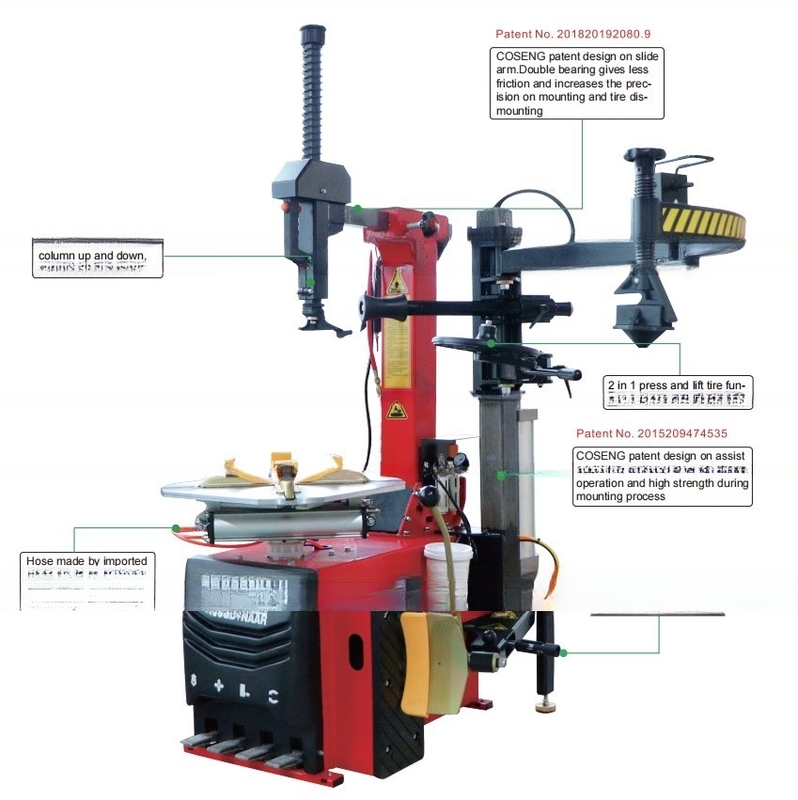 Atualize sua oficina com nossa máquina automática de troca de pneus e kit de levantamento de pneus